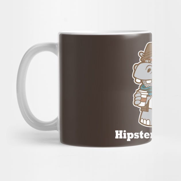 Hipsterpotamus by DetourShirts